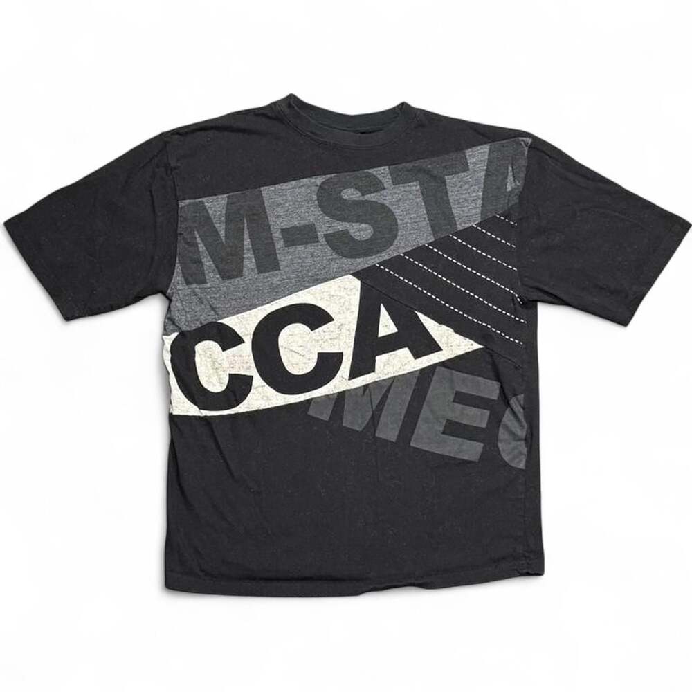 Vintage Mecca USA Graphic Block T-Shirt Black Adult Large